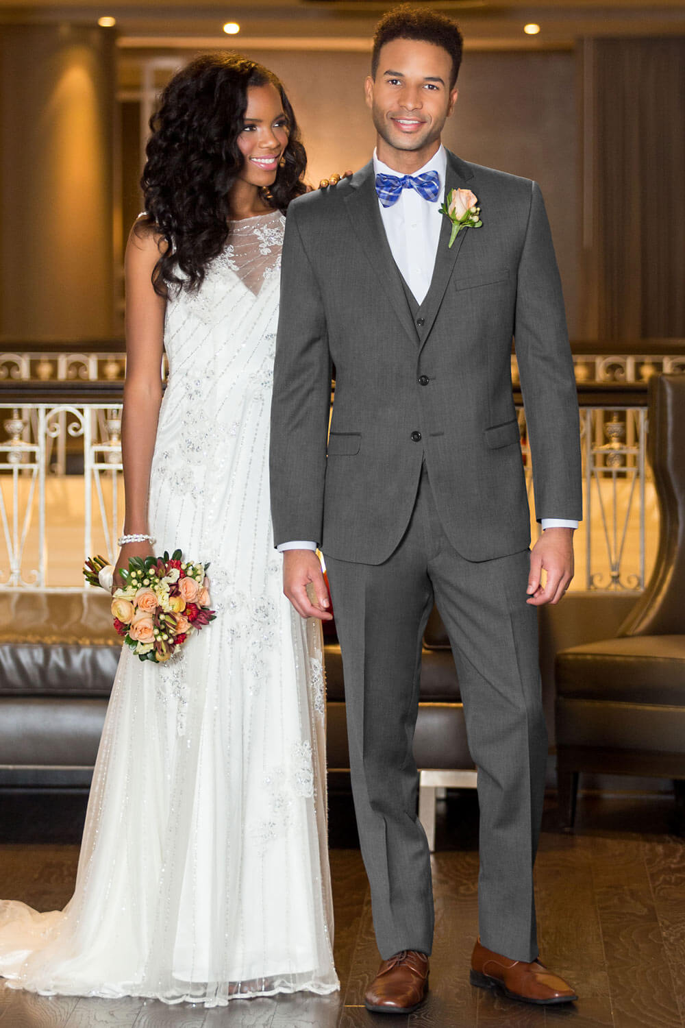 Michael Kors Ultra Slim Steel Grey Sterling Wedding Suit Ultra Slim Fit  Suit