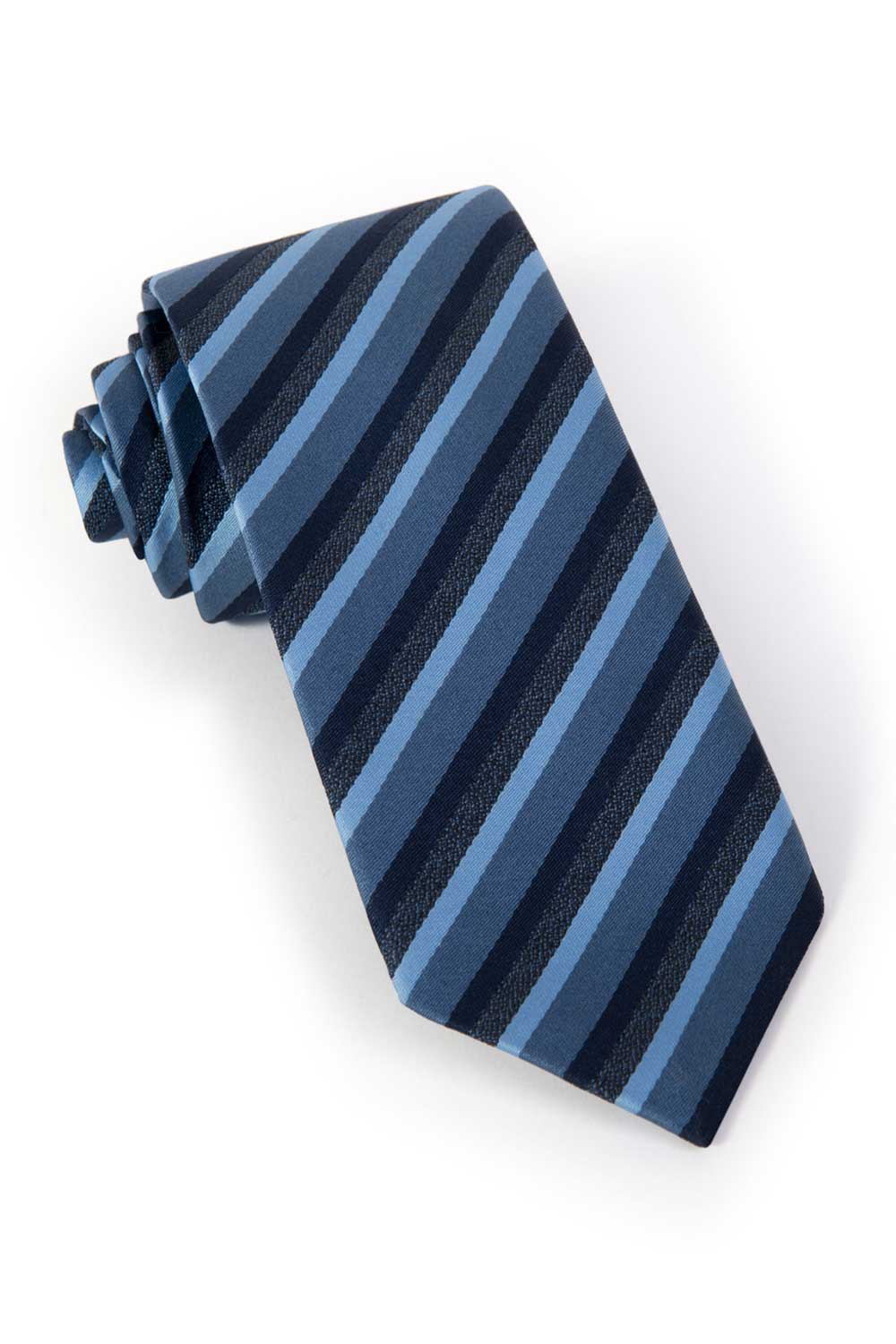 Blue Stripped Windsor Tie - Belmeade Mens Wear