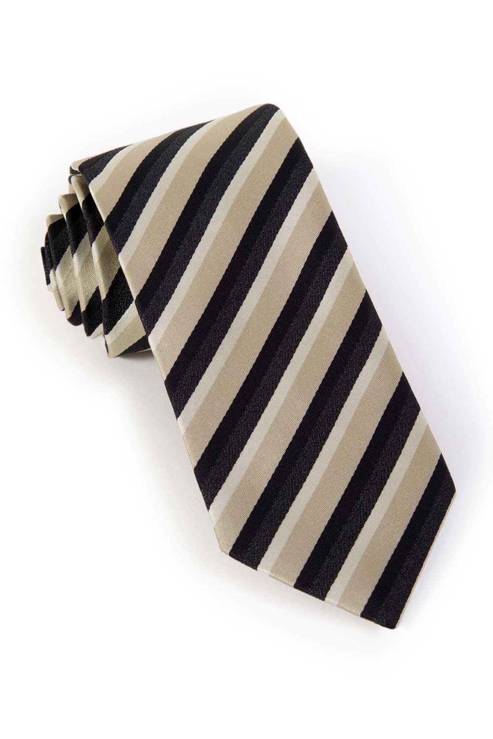 Gold Striped Windsor Tie - Belmeade Mens Wear